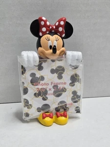 New Vintage Disney Minnie Mouse Picture Frame 2x3 Resin Clear Acrylic - Picture 1 of 5