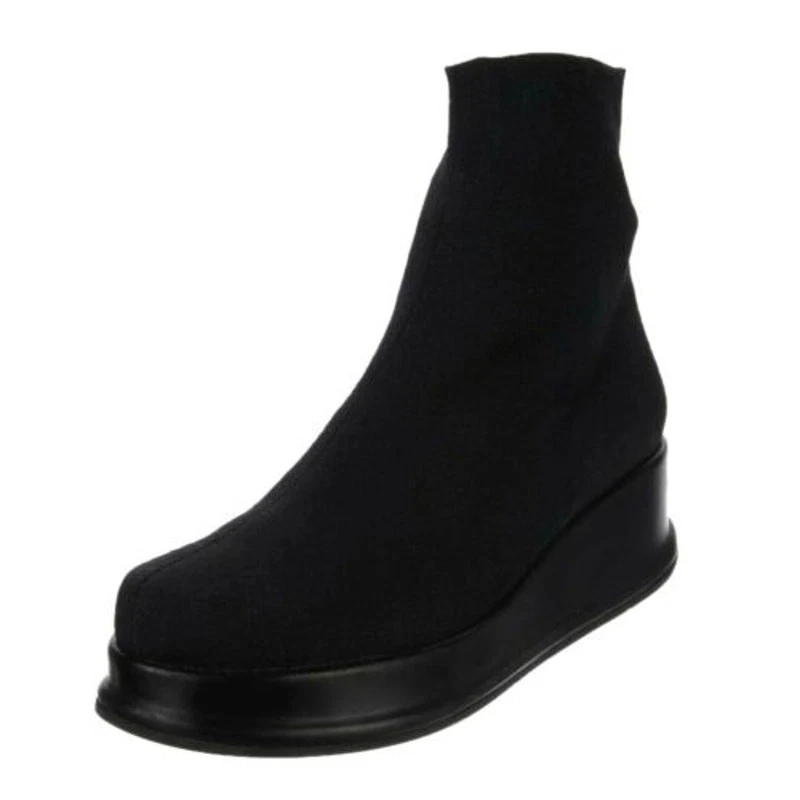 Bota Calcetín Robert Clergerie Quaras Tejido Elástico Plataforma Cuero De Colección Foto 1 de 4