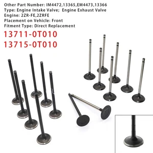 16PCS Exhaust Intake Valve Kit For Scion Toyota L4 1.8L DOHC 2ZR-FE 2008-2015 U1 - Picture 1 of 16