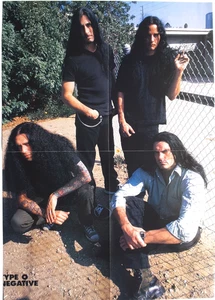 TYPE O NEGATIVE PETER STEELE /POWERMAN 5000 SPIDER 15X21 CENTERFOLD POSTER PINUP - Picture 1 of 5