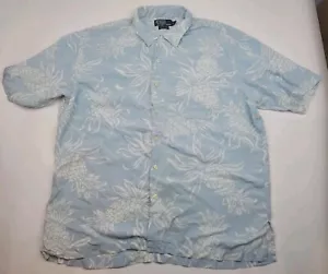Polo Ralph Lauren UOMO grande Clayton Hawaiian Aloha camicia floreale con bottoni rayon - Foto 1 di 10