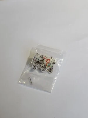 McDonald's White Tiger TY Teenie Beanie Babies Lapel Pin - Image 1 of 4