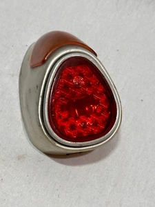 Taillight Cap Bosch Glass Moped Motorcycle 50er Years Oval - Foto 1 di 7