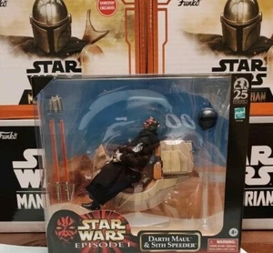 2024 SDCC Exclusive Hasbro Star Wars EP1 Black Series Darth Maul & Sith Speeder! - Bild 1 von 9