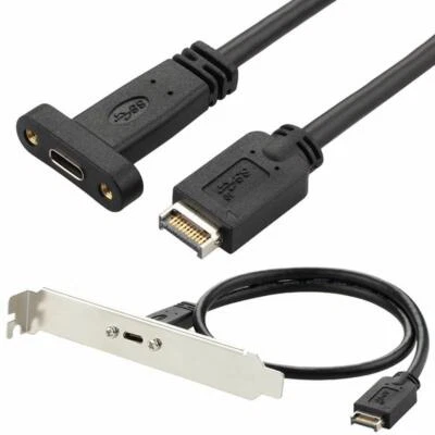 USB 3.1 Type E Male To Type C Female Motherboard Data Transfer Extension Cable - Image 1 of 4