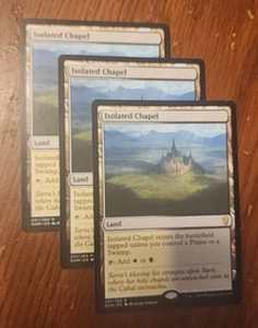 3x Isolated Chapel rare land cards - Dominaria - NM/VG - Picture 1 of 1