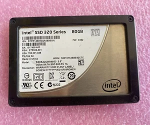 Intel SSD 320 Series 80GB SSDSA2CW080G3 Internal 2.5" Solid State Drive SATA III - Picture 1 of 2