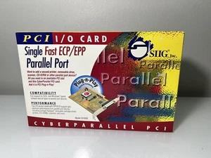 SIIG IO1839 PCI CYBERPARALLEL I/O Card ECP/EPP Parallel Printer - JJ-P00112 - Picture 1 of 5