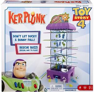 Disney Pixar Toy Story 4 Kerplunk Family Friendly Interactive Party Game Mattel