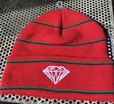 New Diamond Supply Co Red & Black & Green Winter Skull 8” Hat