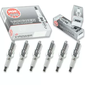 6 pcs NGK V-Power Spark Plugs for 2002-2006 Jaguar X-Type 3.0L 2.5L - Engine hy - Picture 1 of 5