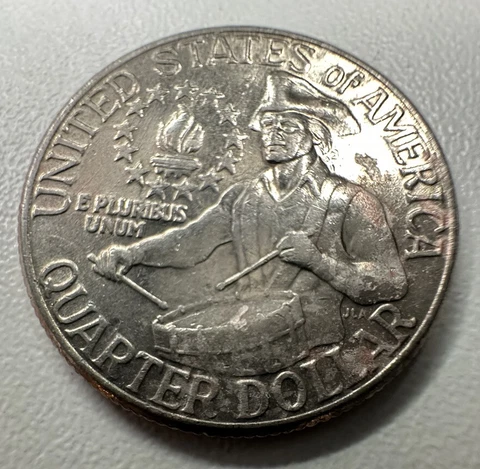 Vintage 1776-1976 Quarter Dollar D Mint Mark JLA Good Condition Cover