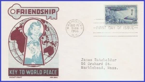 USA8 #1085 ADDR CACHET CRAFT FDC Kinderausgabe - Bild 1 von 1