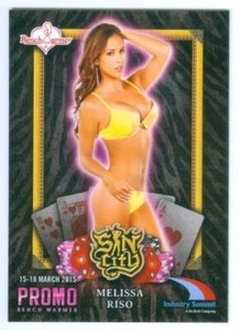 MELISSA RISO "SIN CITY PROMO CARD" BENCHWARMER ECLECTIC 2016
