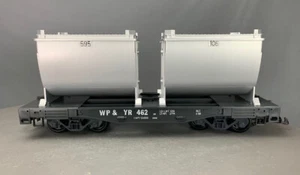 G Scale LGB 4086 White Pass & Yukon Flatcar w/Double Ore Containers NIB! G0335 - Picture 1 of 12