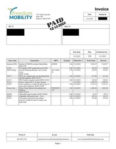 Electric Power Wheelchair Quickie Q700M Sedeo Pro Tilt and Recline - SEE INVOICE - Picture 1 of 23