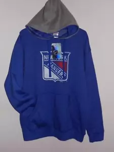 SUDADERA CON CAPUCHA OFICIAL NHL NEW YORK RANGERS NUEVA CON ETIQUETAS - Imagen 1 de 6