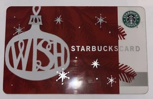 Starbucks 2009 Old Logo Christmas Wish Ornament Japan Card 6054 Series - Bild 1 von 8