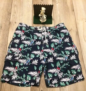 Chaps Ralph Lauren Floral Hawaiian Size Large Men's Swim Board Shorts - Picture 1 of 5