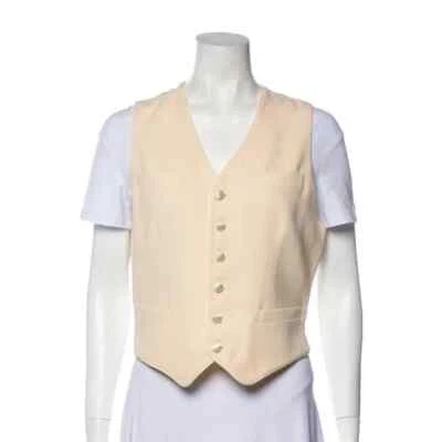 Ralph Lauren Collection - off white silk vest, waistcoat - size M - Image 1 of 3