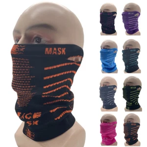 Face Mask Warmer Snood Tube Biker Balaclava Winter Neck Warmer Cycling Gaiter - Picture 1 of 20