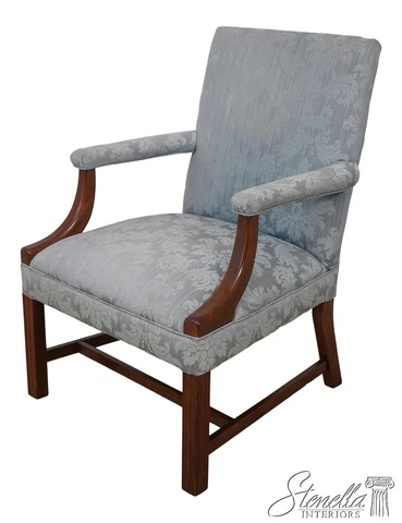 60279EC: Chippendale Style Cherry Open Armchair Cover