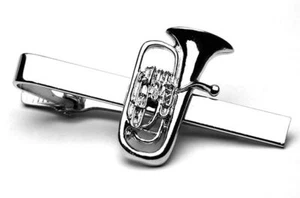 Euphonium Tie Bar - Music Gift - Gift for Euphonium Student & Brass Teacher - Zdjęcie 1 z 1