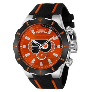 Invicta NHL Philadelphia Flyers S1 Turbo 52mm Quartz Chrono Men's Watch 43189 - Picture 1 of 3