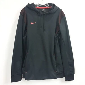 Nike Mens Small Hoodie Black Hooded Long Sleeve Pullover Sweatshirt - Picture 1 of 7