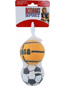 KONG Sport Tennis Balls LARGE 2pack Tough No Squeak Dog Fetch Toy (balls vary)