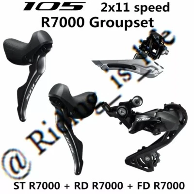 Brand New Shimano 105 R7000 2x11 Road Bike Groupset FD+RD+Shifter Set 3Pcs - image 1 of 4