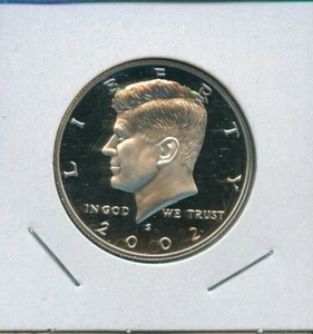 2002 S Kennedy Proof Silver Half Dollar 50c US #48 Coin 2002-S Deep Cameo - Picture 1 of 3