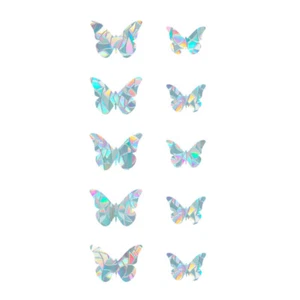 10 Sheets Birdproof Glass Window Stickers Birds Avoiding Stylish - Afbeelding 1 van 12
