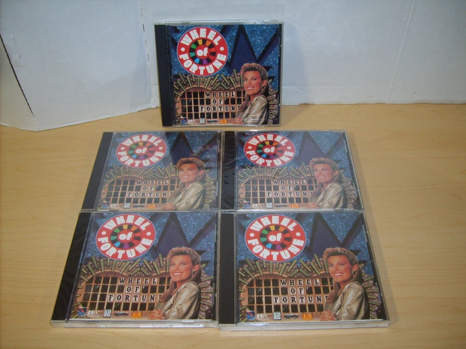 5 WHEEL OF FORTUNE ( VANNA WHITE COVER) 1990s PC GAME BRAND NEW  SEALED PACKAGE! - Image 1 of 1
