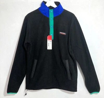 Nautica Competition Fleece BNWT Men Medium Black Sailing Outdoor Hiking - Image 1 of 4
