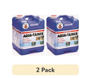 (2 pack) Reliance Aqua-Tainer Water Container 7 Gallon