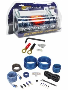 Rockville RXC4D 4 Farad/12 Volt Digital Power Kondensator + RWK41 4 AWG Amp Kabelsatz - Bild 1 von 5