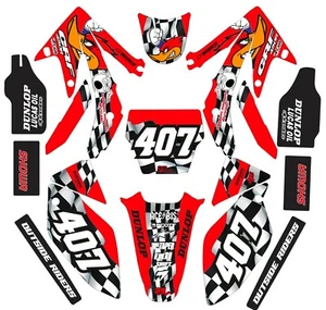 Graphic kit for Honda CRF450 CRF 450 2005-2008 decal Woody woodpecker racing - Picture 1 of 1
