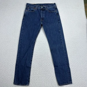 Levis 501 xx Herren Jeans Größe 31x32 Mid Rise Blau Slim Fit Gerades Bein Knopfleiste - Bild 1 von 9
