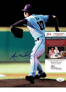 Philadelphia Phillies Aaron Nola autographed 8x10 action photo JSA Certified - Picture 1 of 1