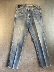Wrangler Western Cowboy Medium Wash Denim Bootcut Jeans Pants Mens Size 36x34 - Picture 1 of 8