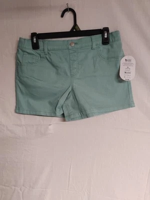 Pantalones Cortos Wonder Nation Niñas Talla 14-16 XL Verde Espuma de Mar 5 Bolsillos Foto 1 de 4