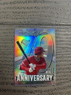 Shohei Ohtani 2018 Leaf 70 aniversario Metal Hitting RC Dodgers Foto 1 de 2