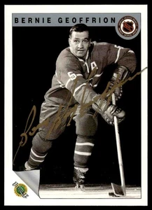 Bernie Geoffrion signed Autogrammkarte 1991-92 Ultimate 6 #10 - Bild 1 von 2