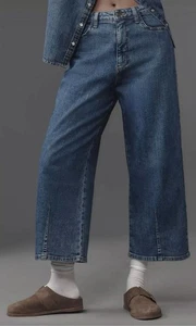 Pilcro Damen The Kenna Mid-Rise Heritage Barrel Crop Jeans Größe 31 - Bild 1 von 11