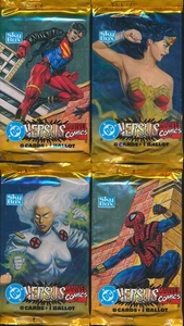 4 PACK LOT 1995 SKYBOX DC VERSUS MARVEL THE ULTIMATE CONFRONTATION - Picture 1 of 1