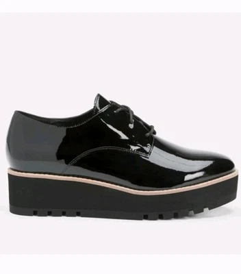 Eileen Fisher новый без ценников черный винил Eddy Oxford шоу размер 9 - Изображение 1 из 4