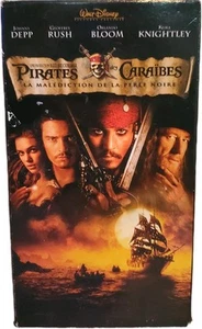 Pirates Des Caraibes - La Malédiction De La Perle Noire VHS French Tested - Picture 1 of 3