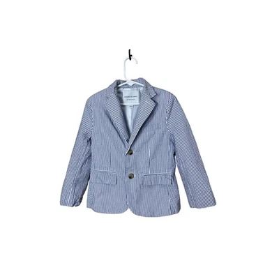 Blazer Janie and Jack Boys Seersucker Rayas Azul Blanco Talla 5 Foto 1 de 4