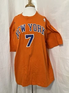 adidas NBA NEW YORK Knicks Carmelo Anthony #7 T Shirt Size 2XL Made In Honduras - Picture 1 of 14